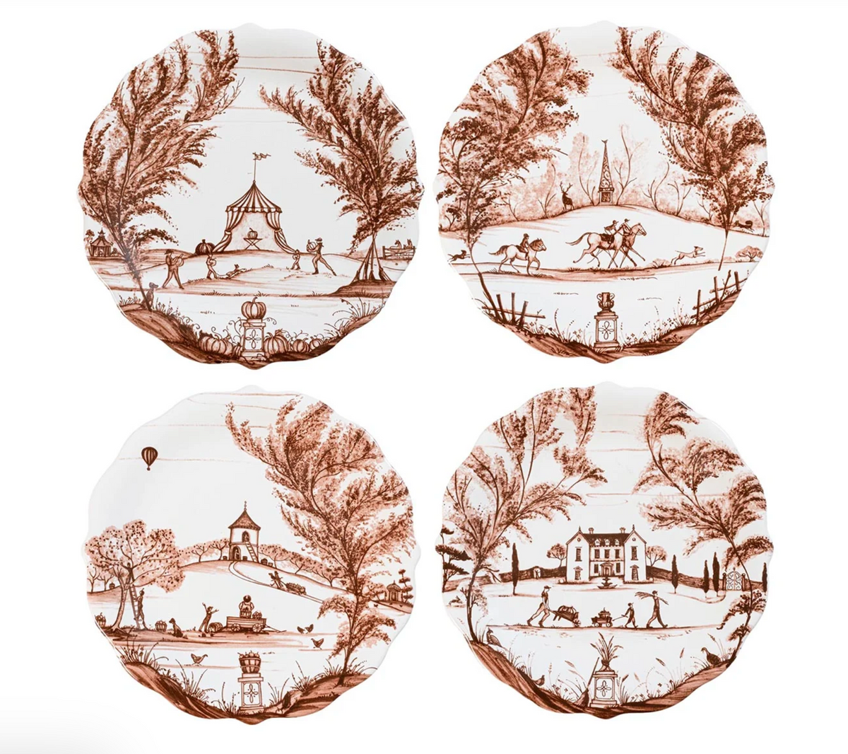 Country Estate Harvest Party Plate S/4