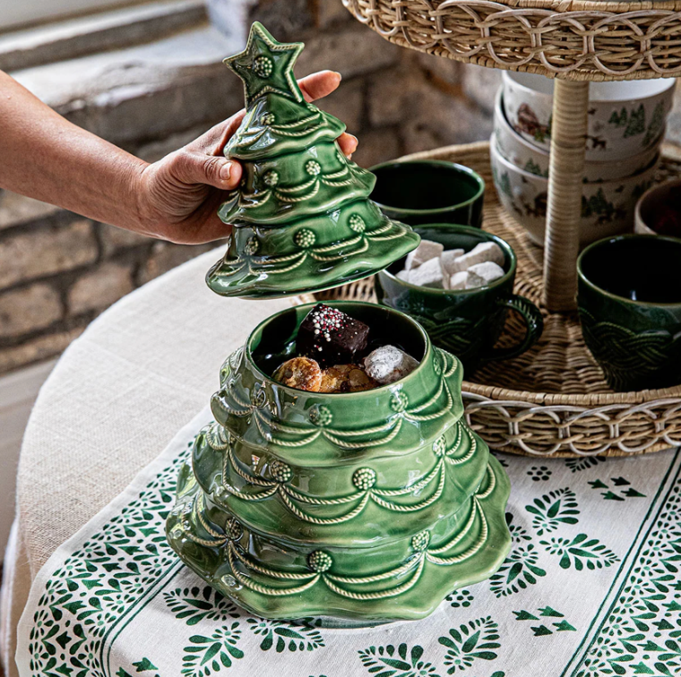 Berry & Thread Christmas Tree Cookie Jar