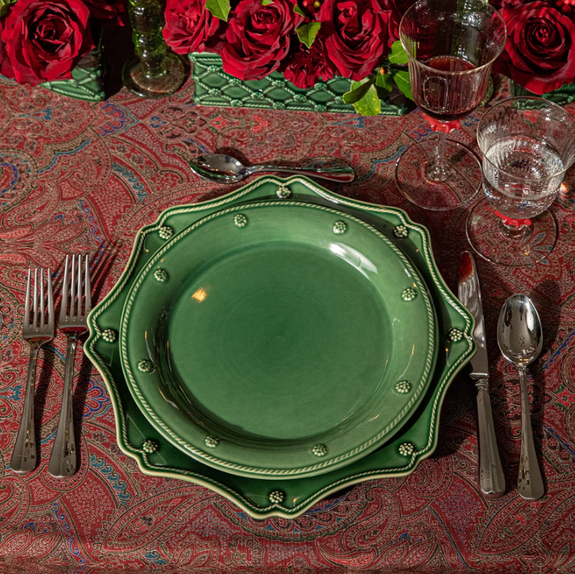 Berry & Thread Dinner Plate Basil