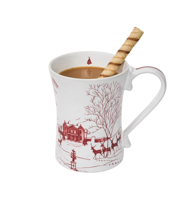 Country Estate Winter Frolic Mug Ruby
