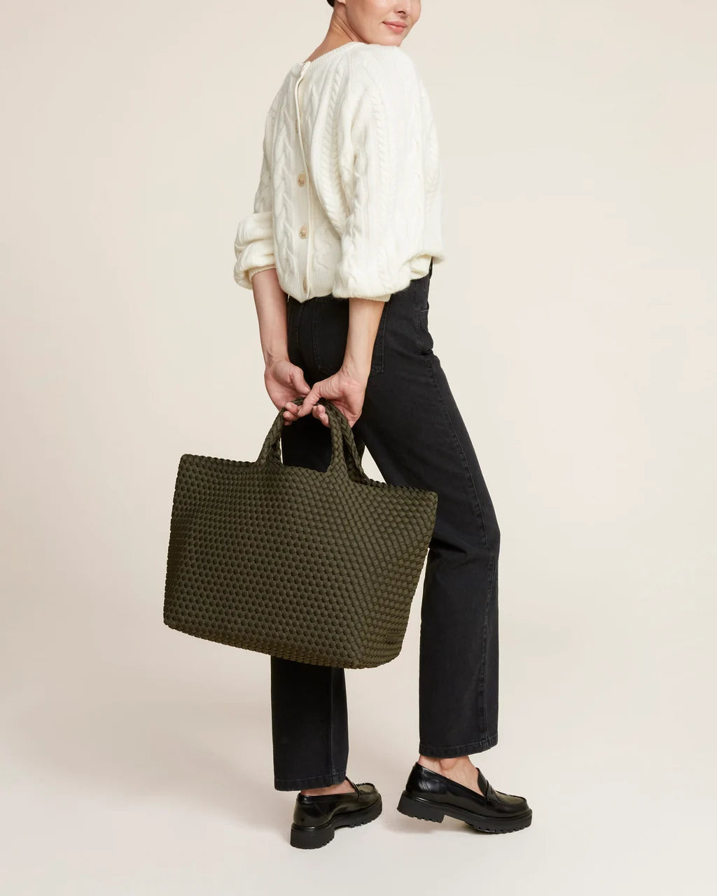 St. Barths Large Tote - Olive