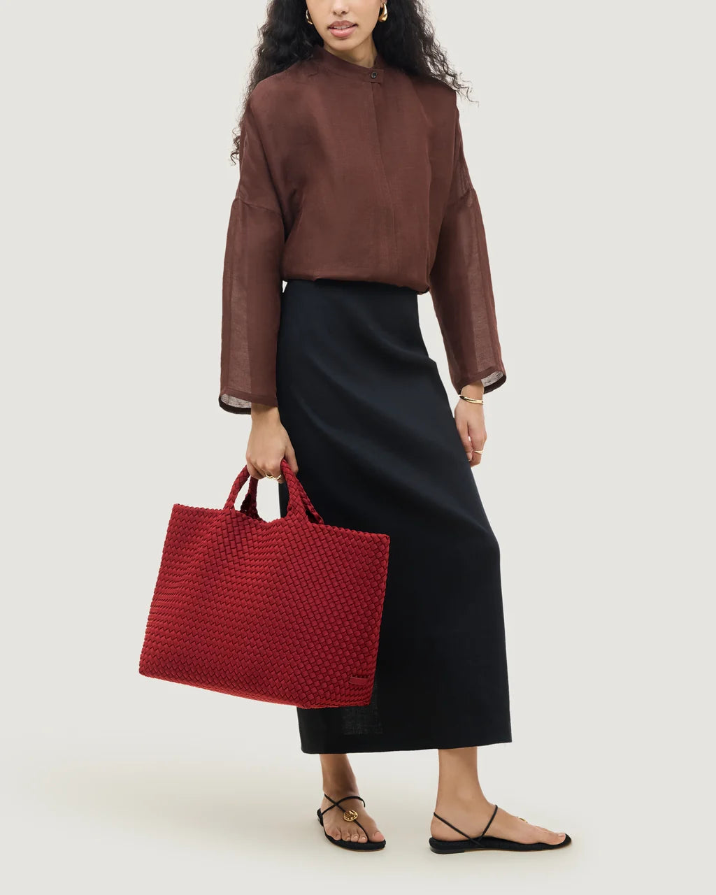 St. Barths Large Tote - Rosso