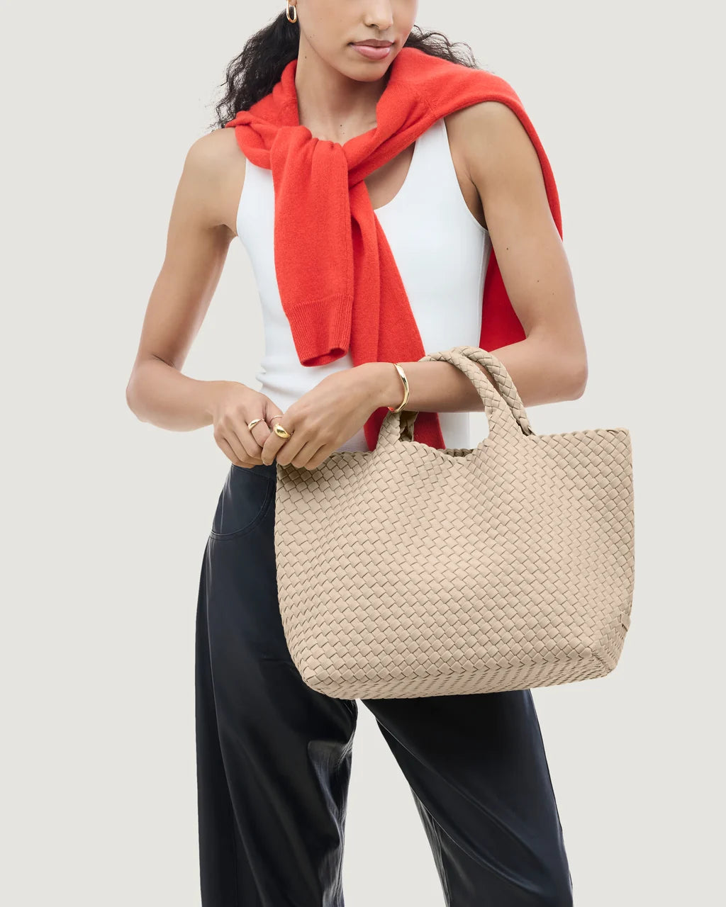 St. Barths Medium Tote - Ecru