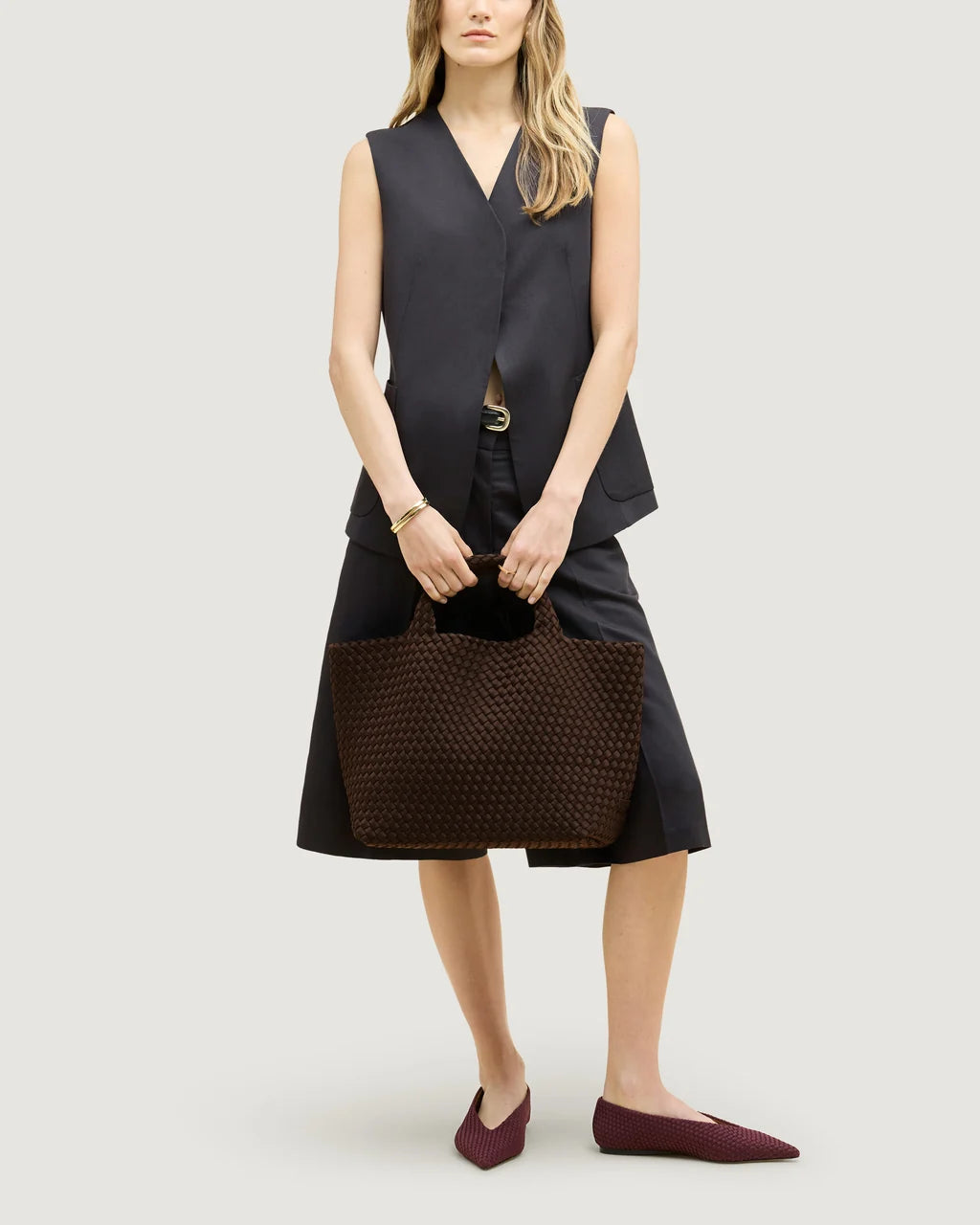 St. Barths Medium Tote - Chocolate