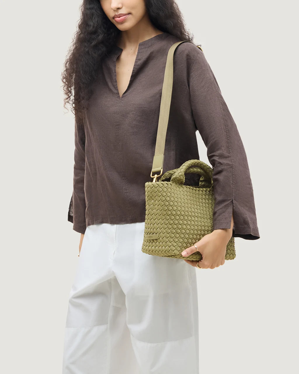 St. Barths Small Tote - Bottle Green