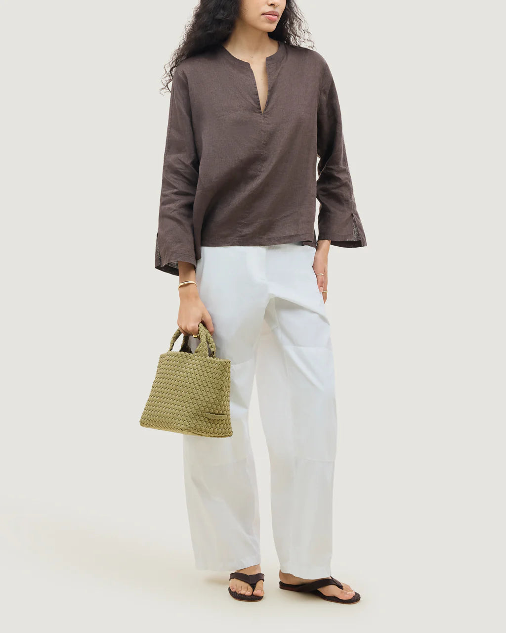 St. Barths Small Tote - Bottle Green