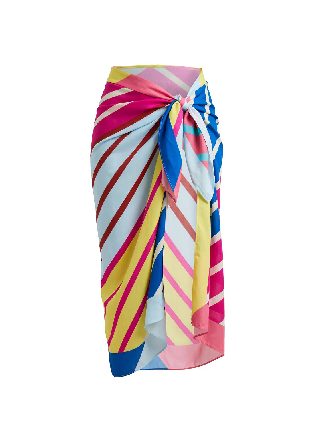 Silk Blend Colorblock Pareo
