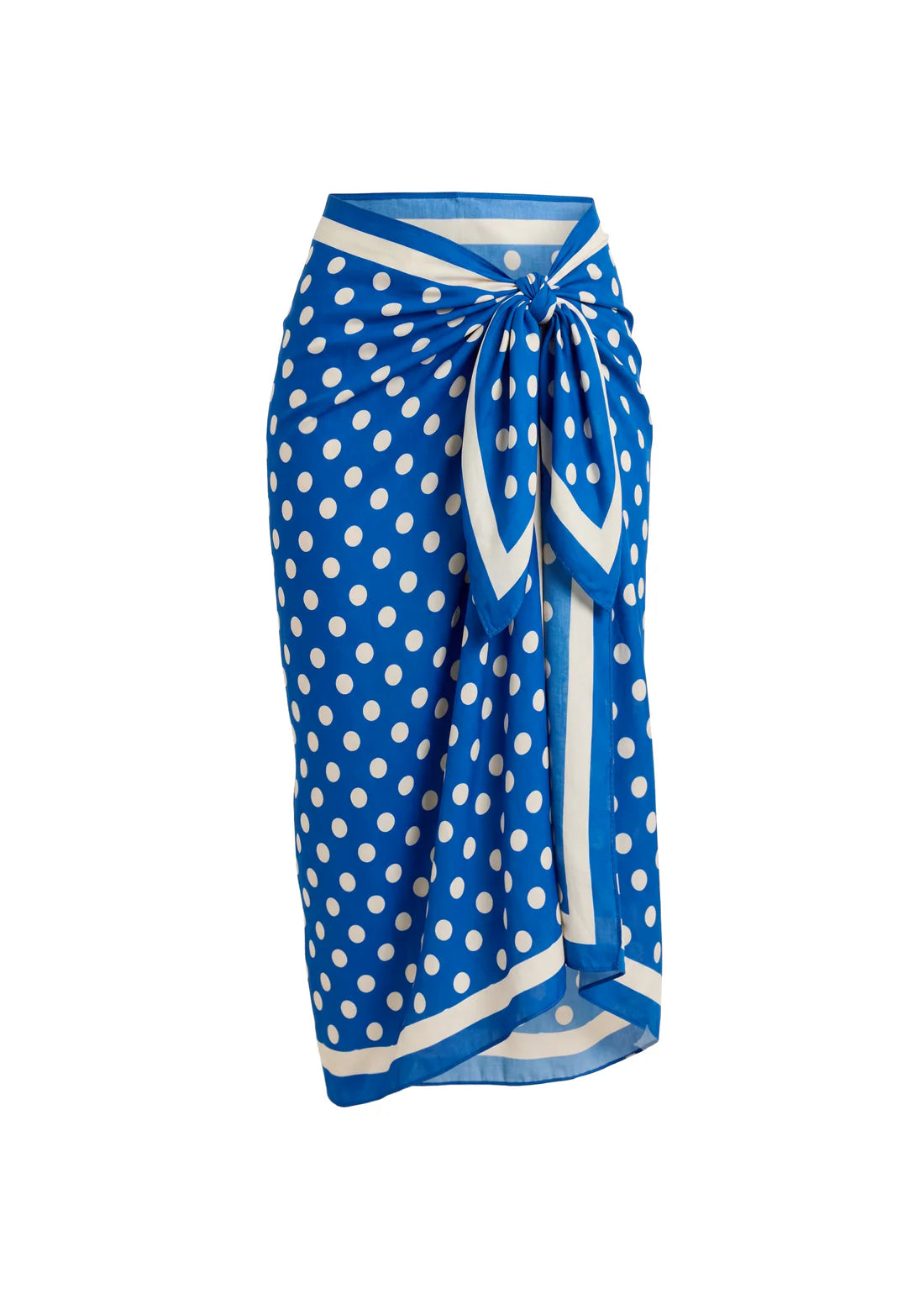 Silk Blend Polka Dot Pareo