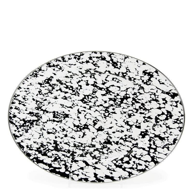 Enamelware Swirl Oval Platter