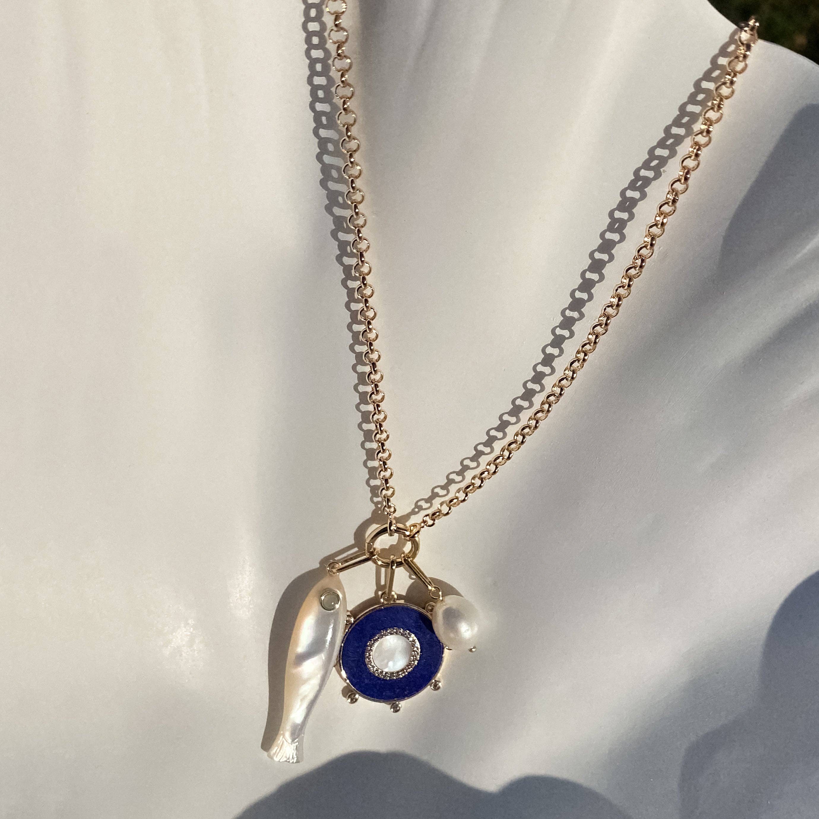 Fortuna Mother Of Pearl Charm