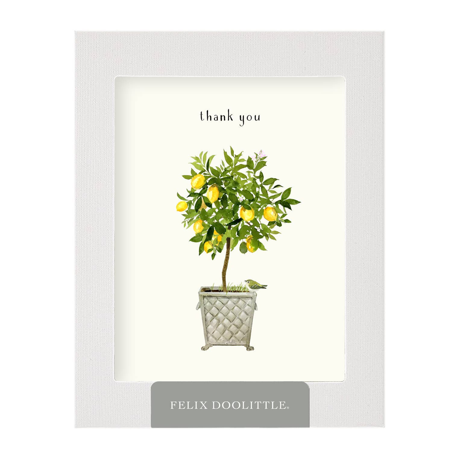 Lemon Topiary Thank You Card
