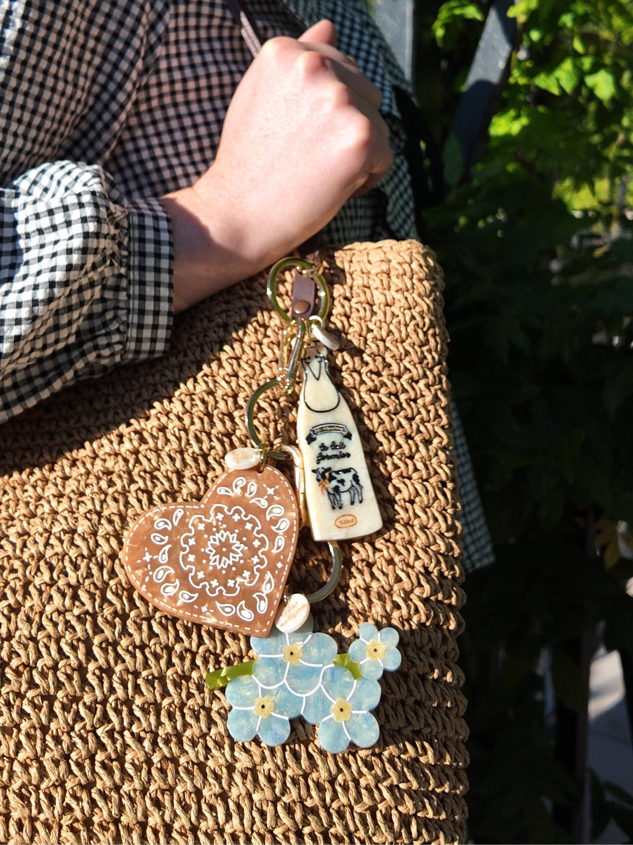 Forget-Me-Not Keychain
