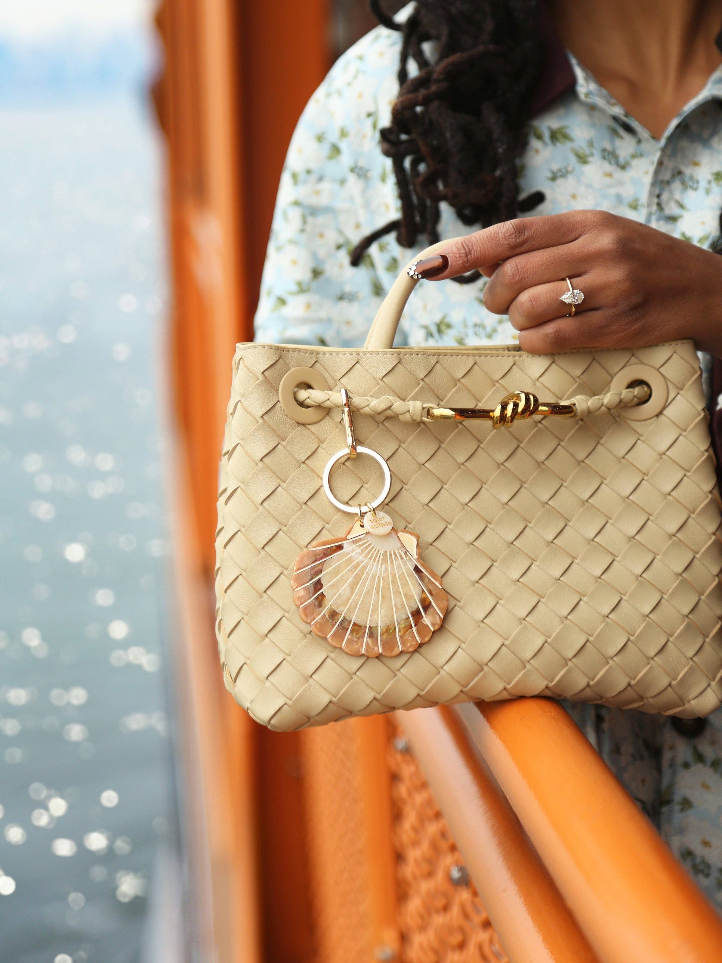 Sunset Seashell Keychain
