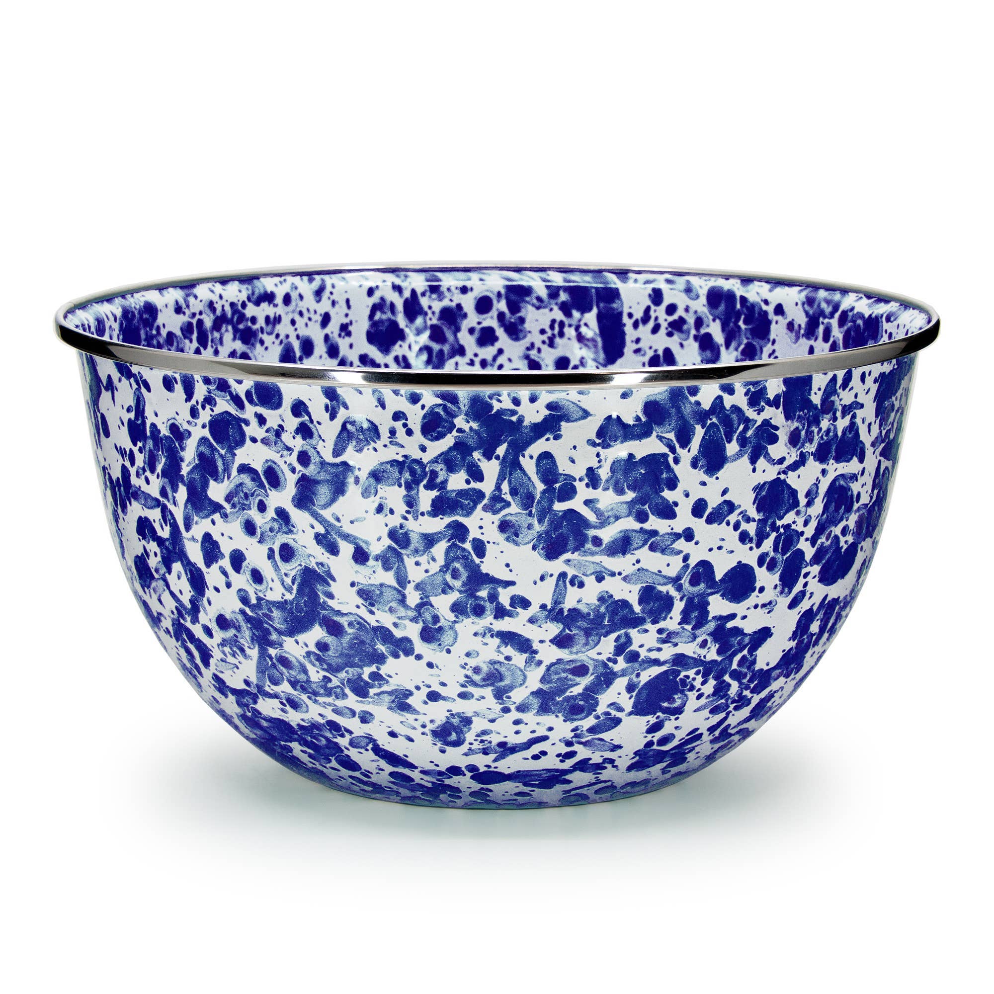 Enamelware Swirl Large Salad Bowl