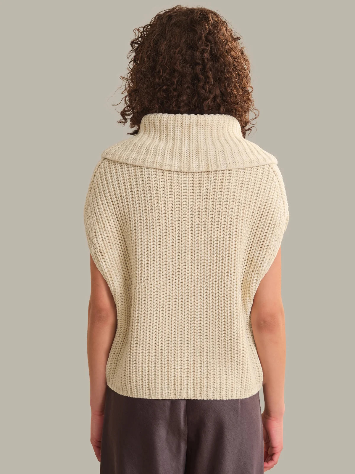 Cate Sleeveless Turtleneck Sweater
