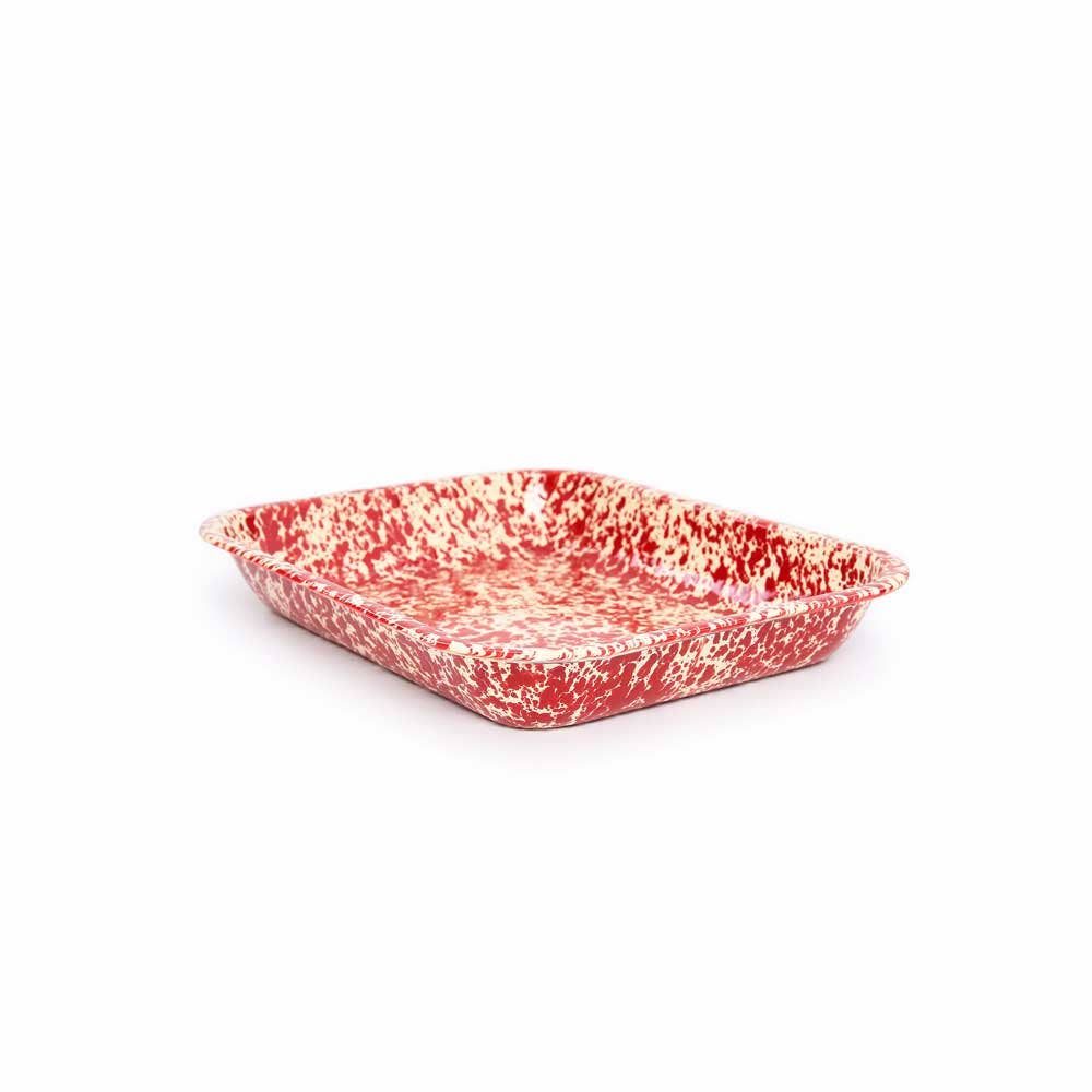 Splatter Enamelware Large Open Roaster