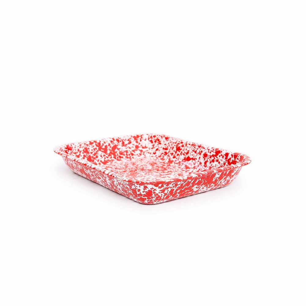 Splatter Enamelware Large Open Roaster