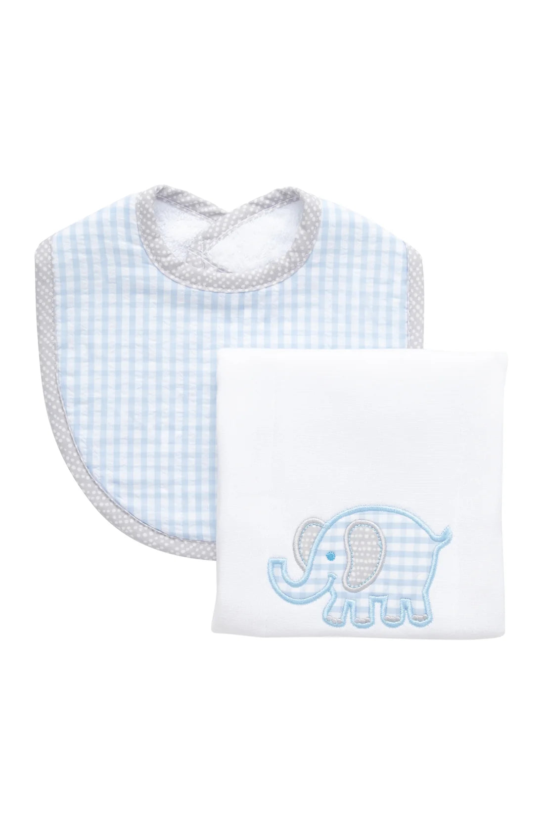 Elephant Bib & Burp Boxed Set