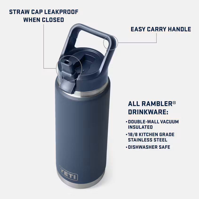 Rambler 26oz Straw Bottle Cape Taupe