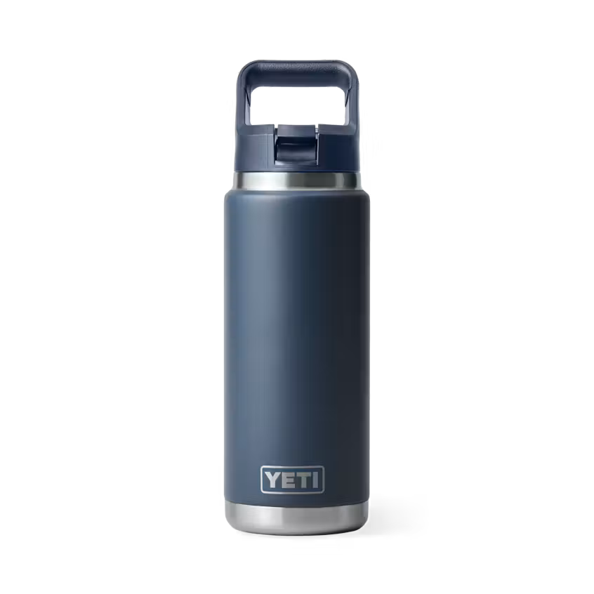 Rambler 26oz Straw Bottle Navy