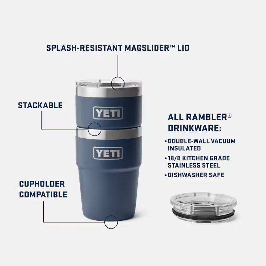 Rambler 16oz Stackable Cup Navy