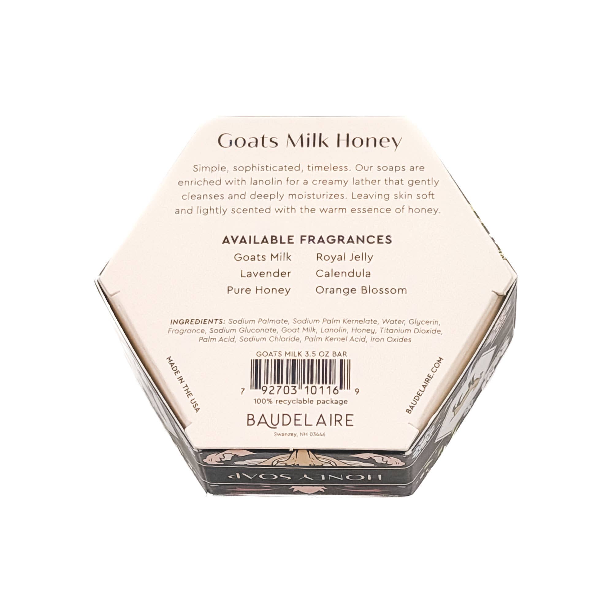 Goats Milk Honey Soap Hex Box