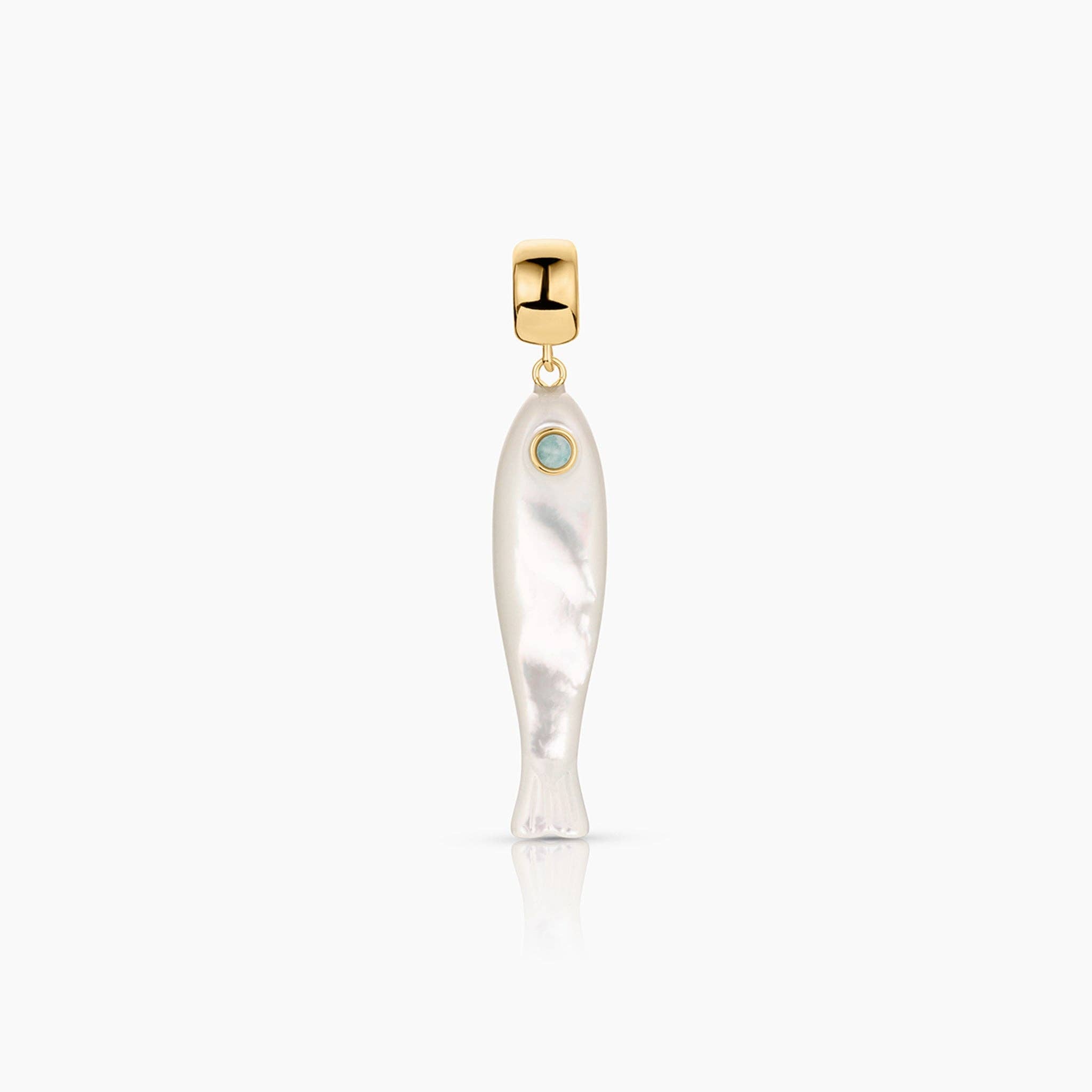 Fortuna Mother Of Pearl Fish Bail Charm