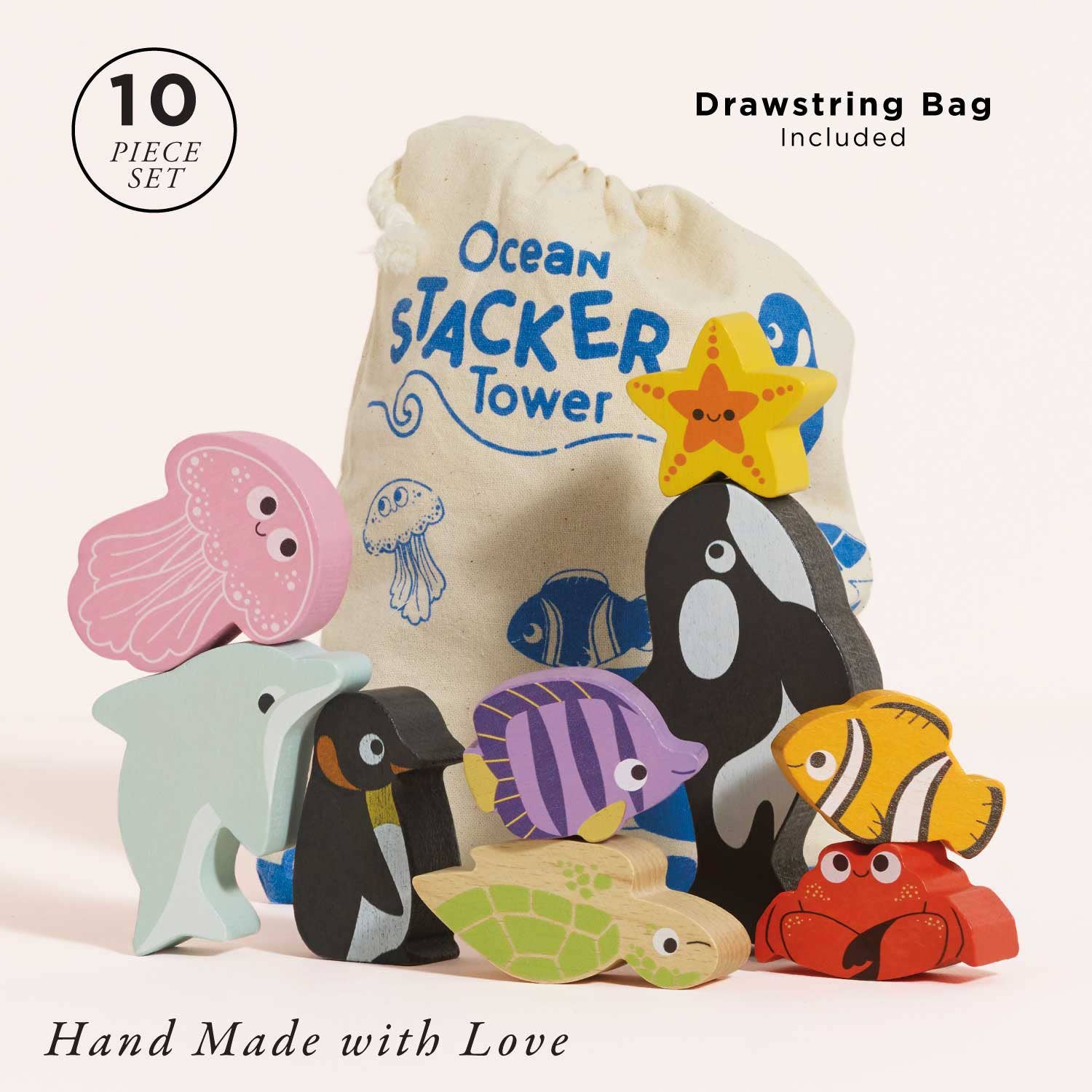 Ocean Life Stacking Animals
