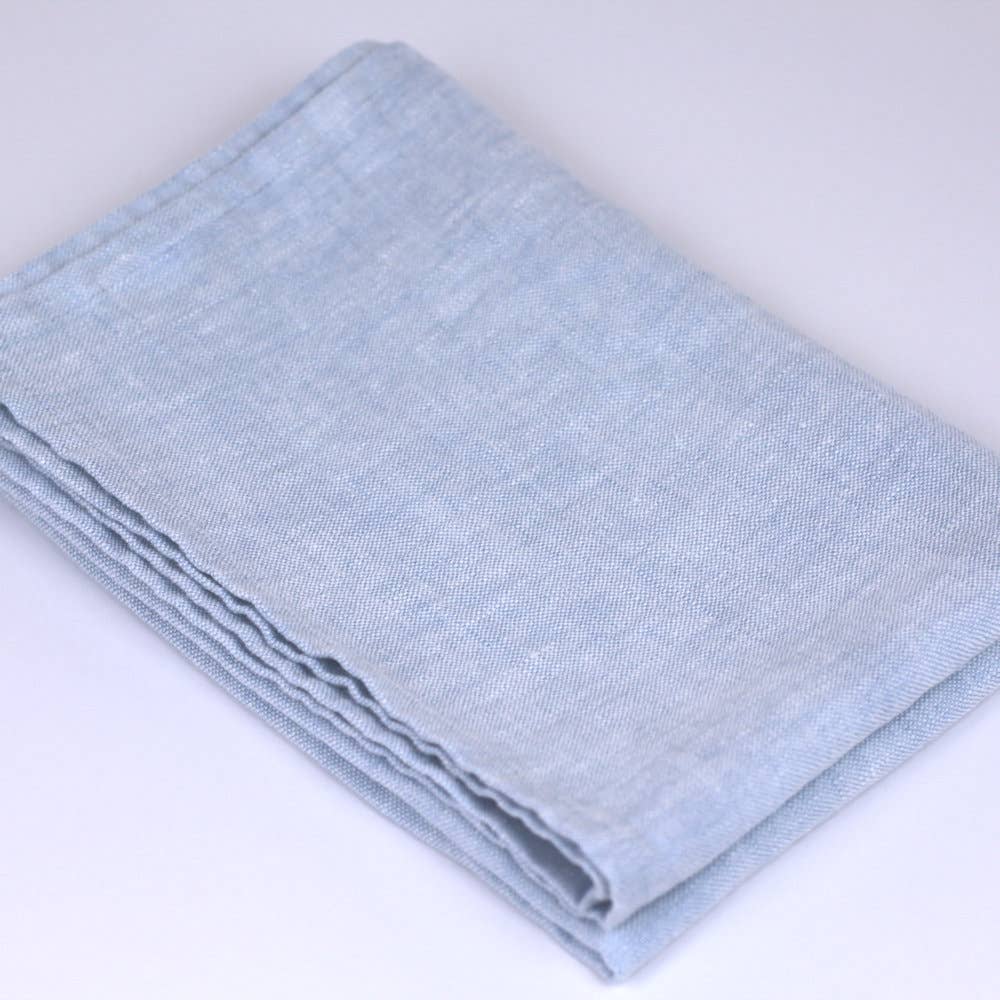 Sky Blue Linen Hand Towel