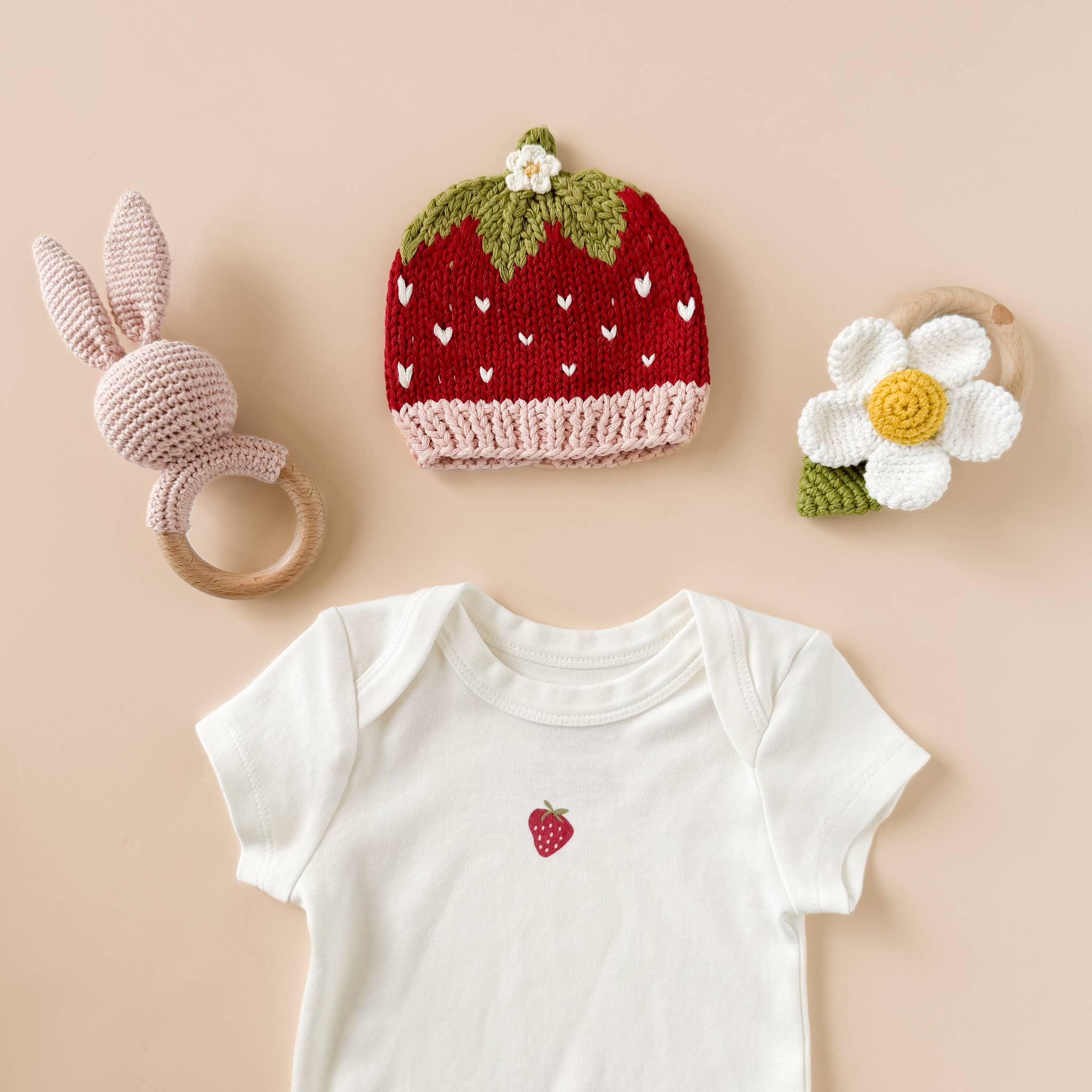Strawberry Organic Cotton Onesie