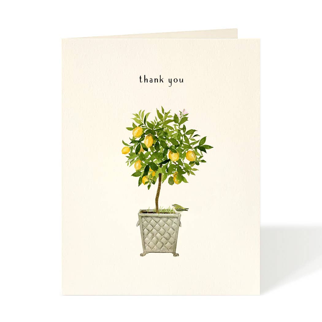 Lemon Topiary Thank You Card
