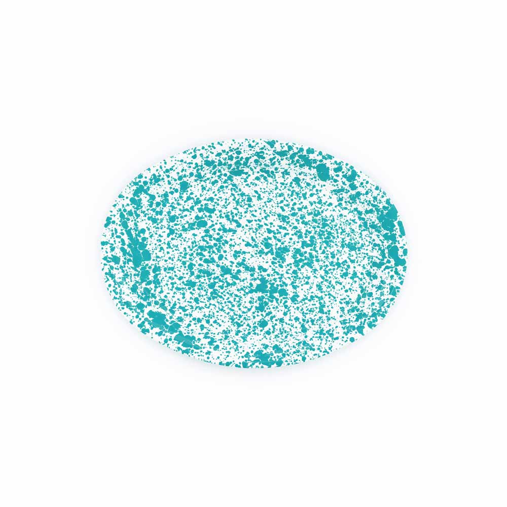 Splatter Enamelware Oval Platter