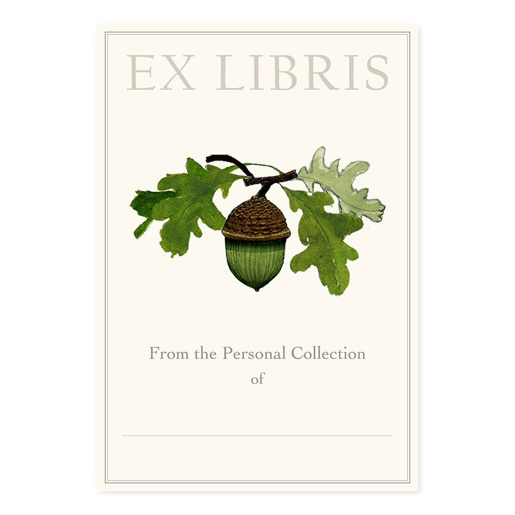 Acorn Stem Bookplates