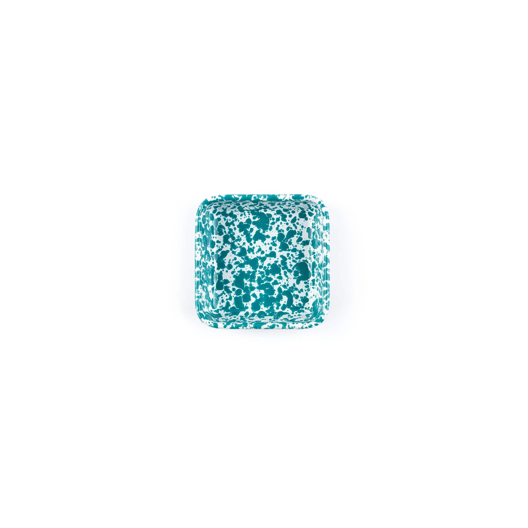 Splatter Enamelware Small Square Tray