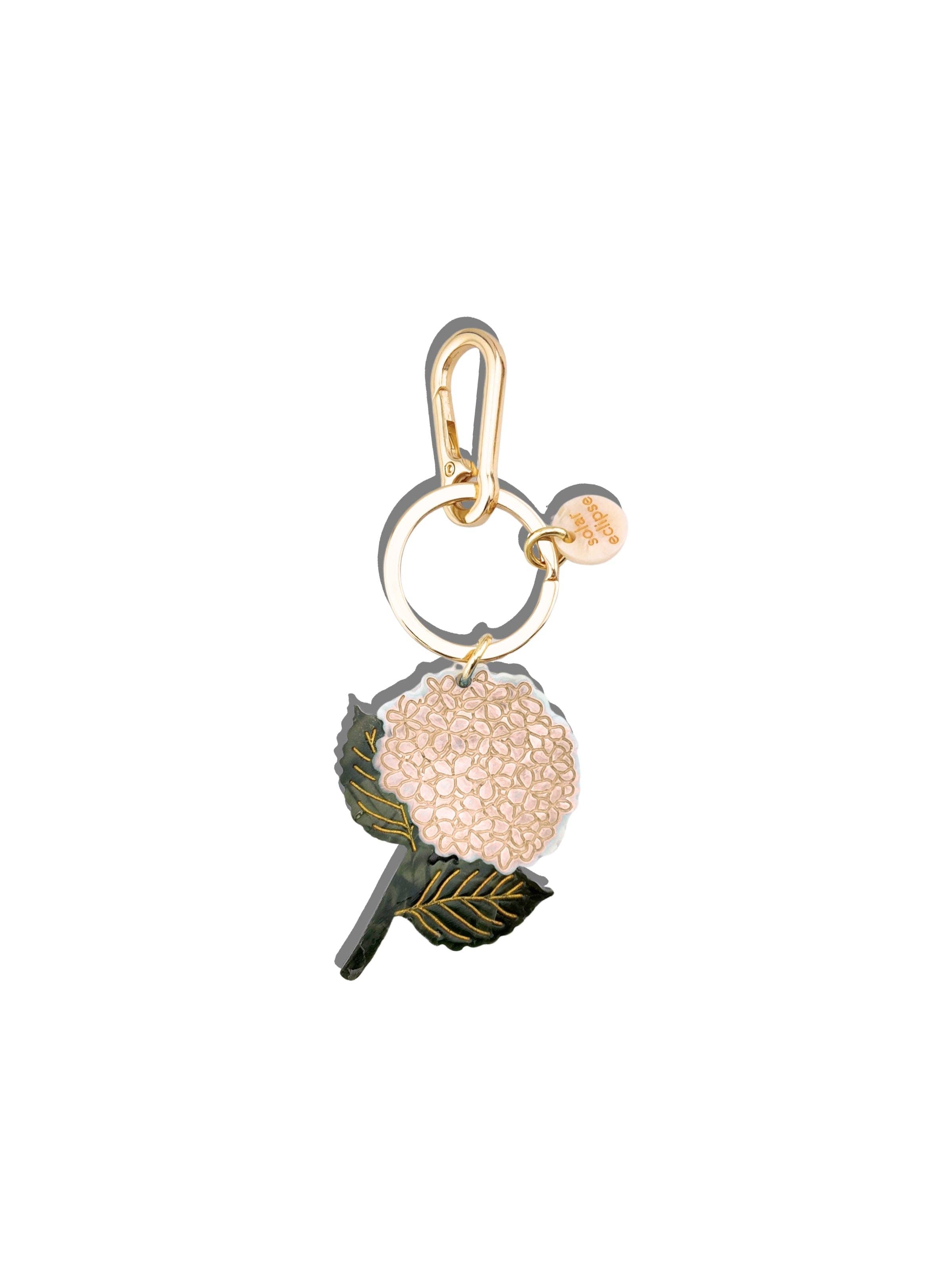 Hydrangea Keychain