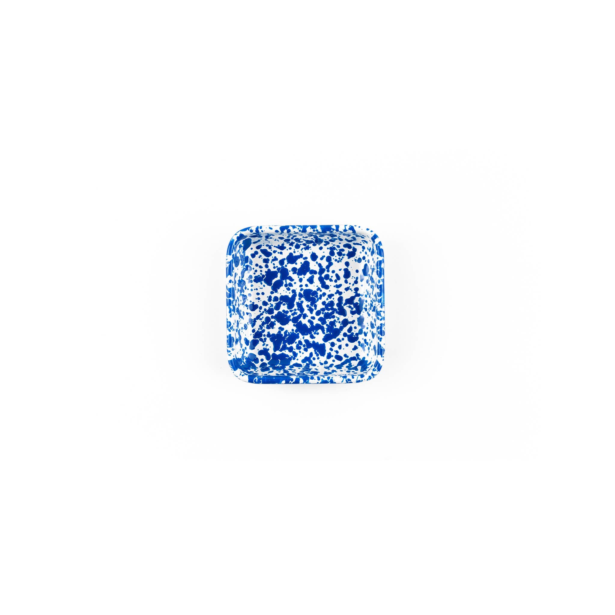 Splatter Enamelware Small Square Tray