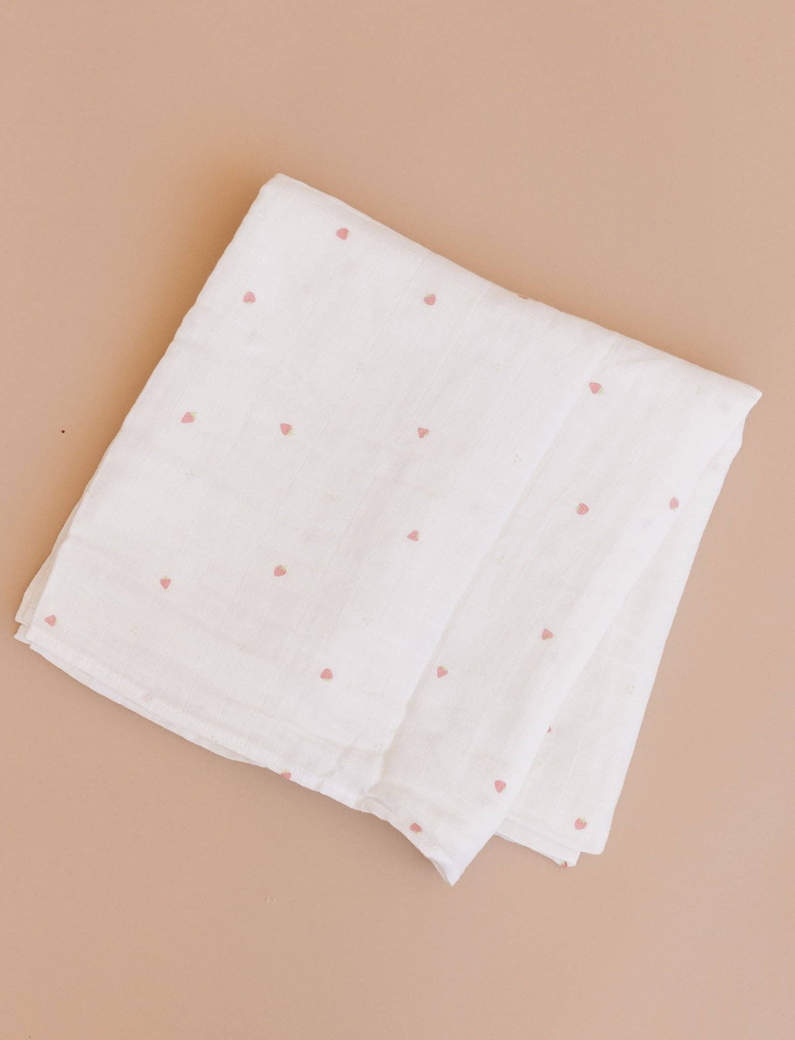 Strawberry Muslin Swaddle