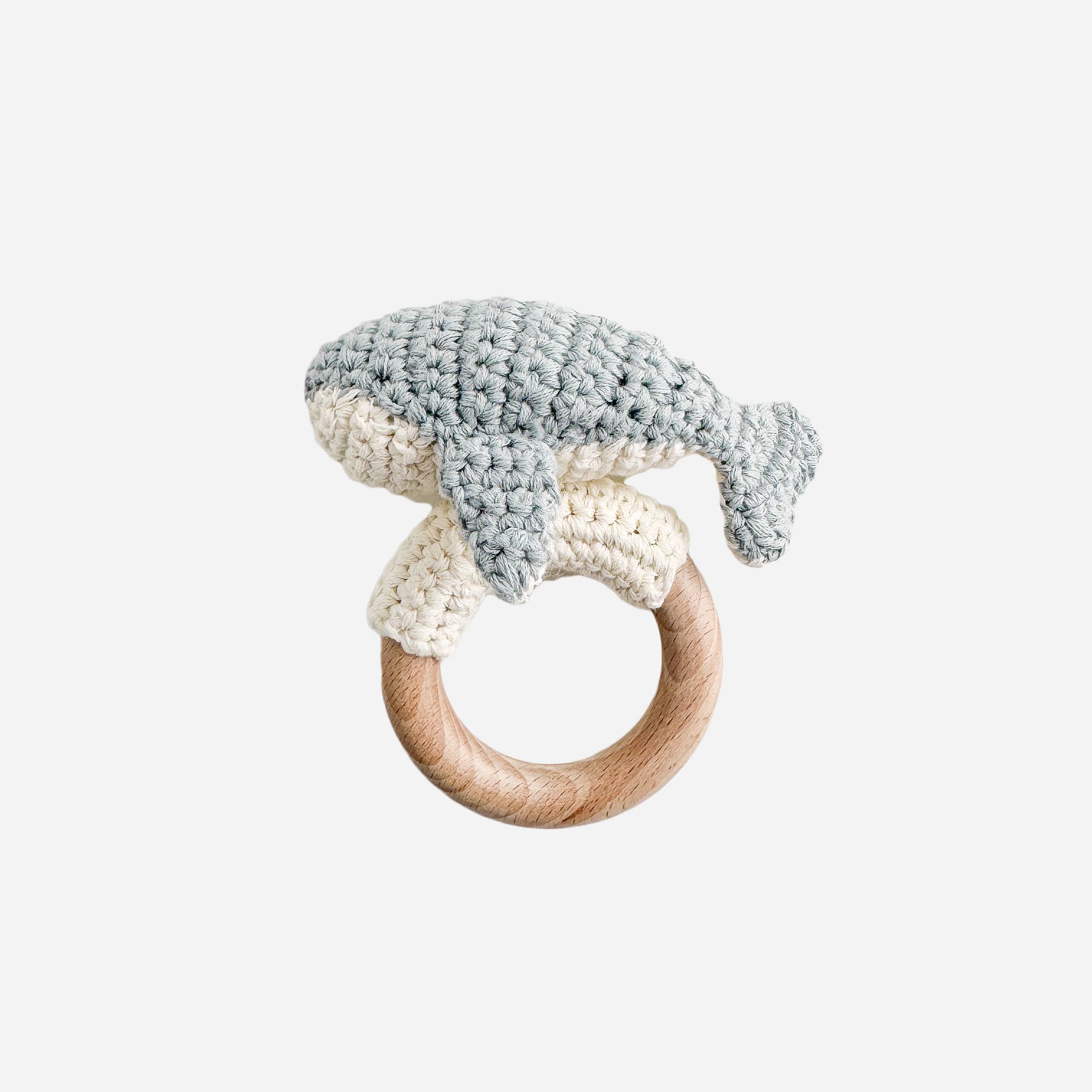 Crochet Whale Teether & Rattle