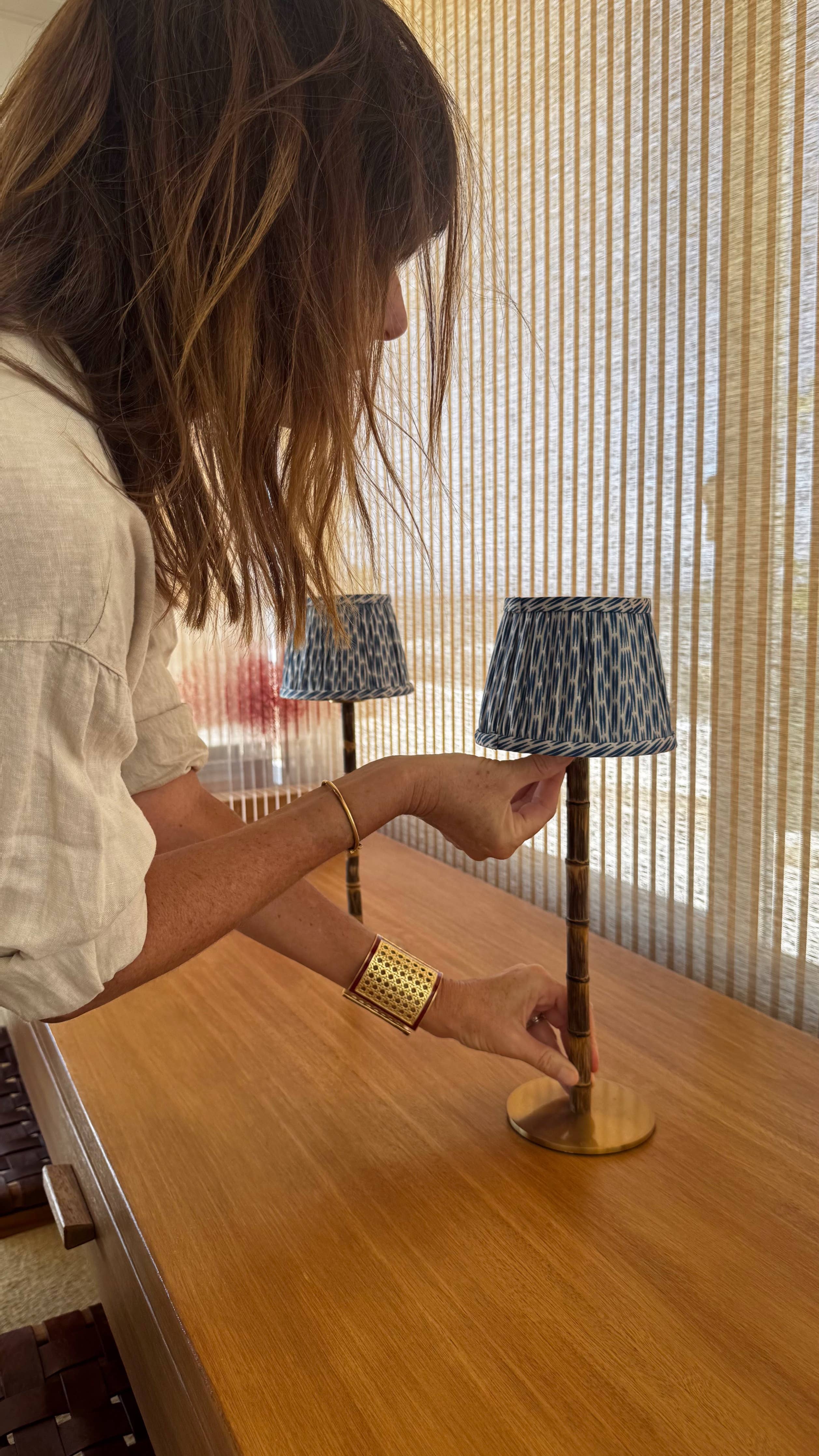 Beth Cordless Bamboo Lamp