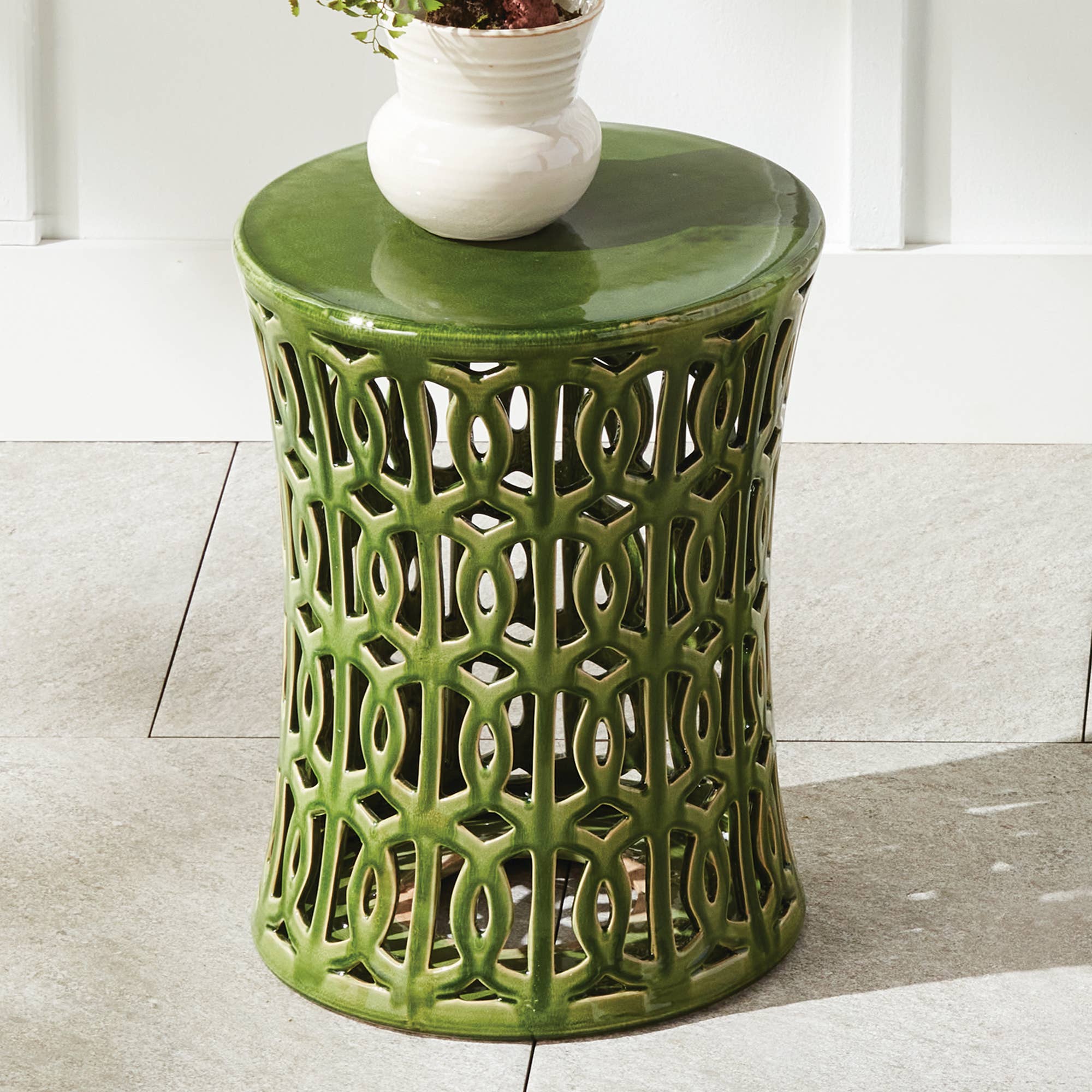 Natalie Green Side Table