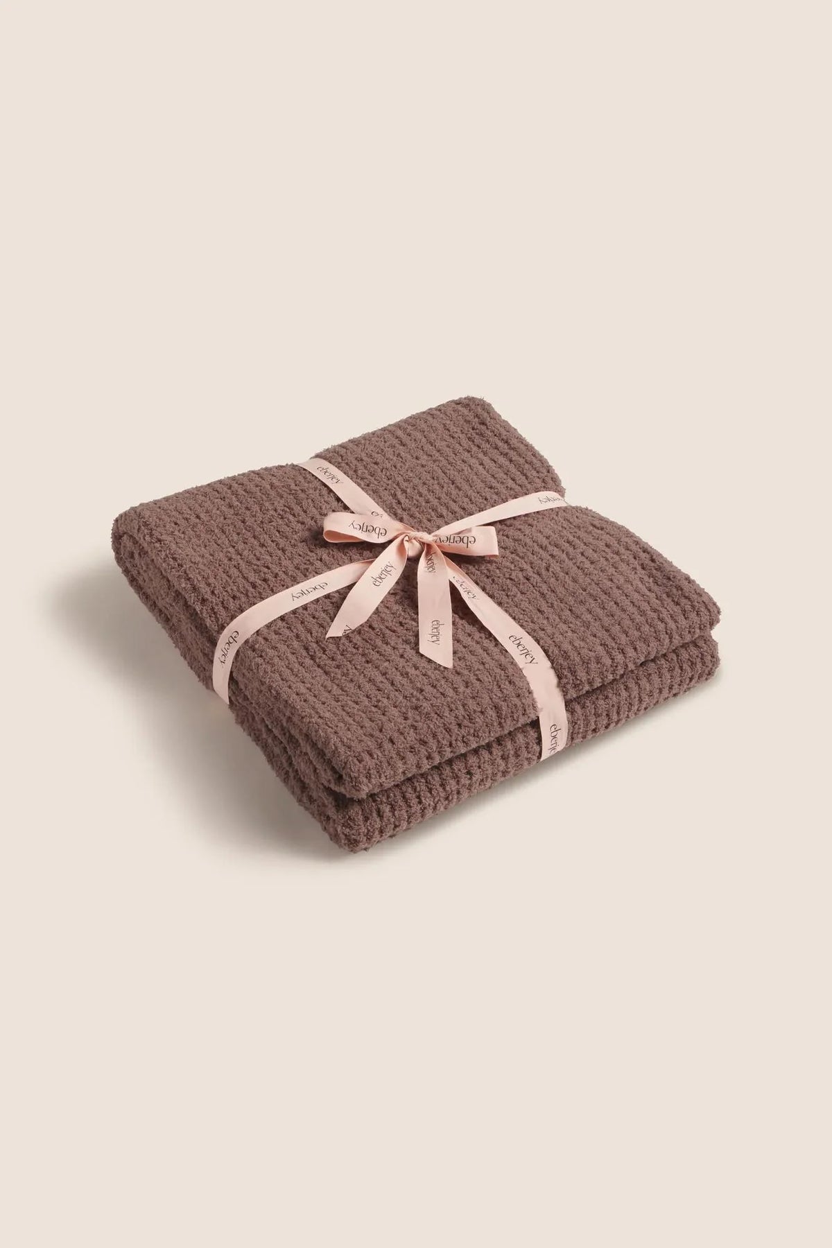 Boucle Waffle Blanket Deep Taupe