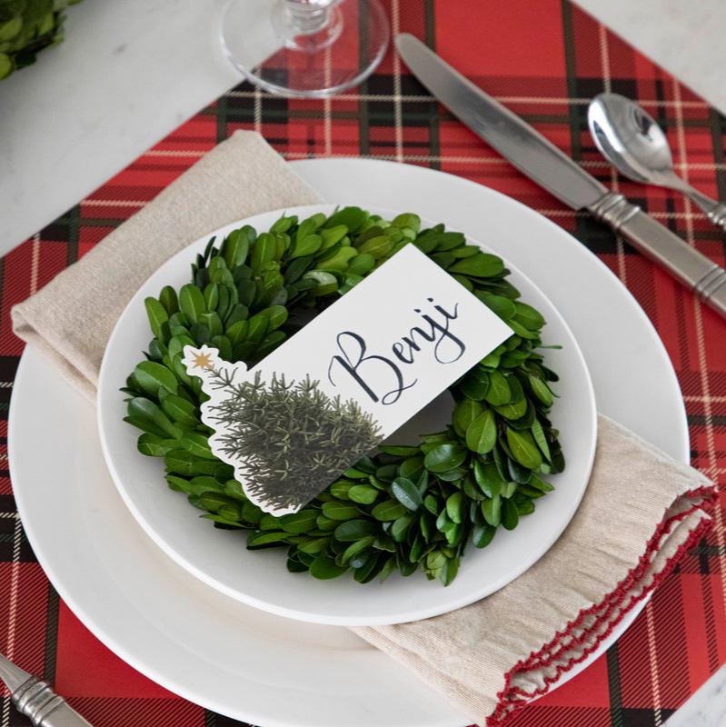 Christmas Tree Place Cards