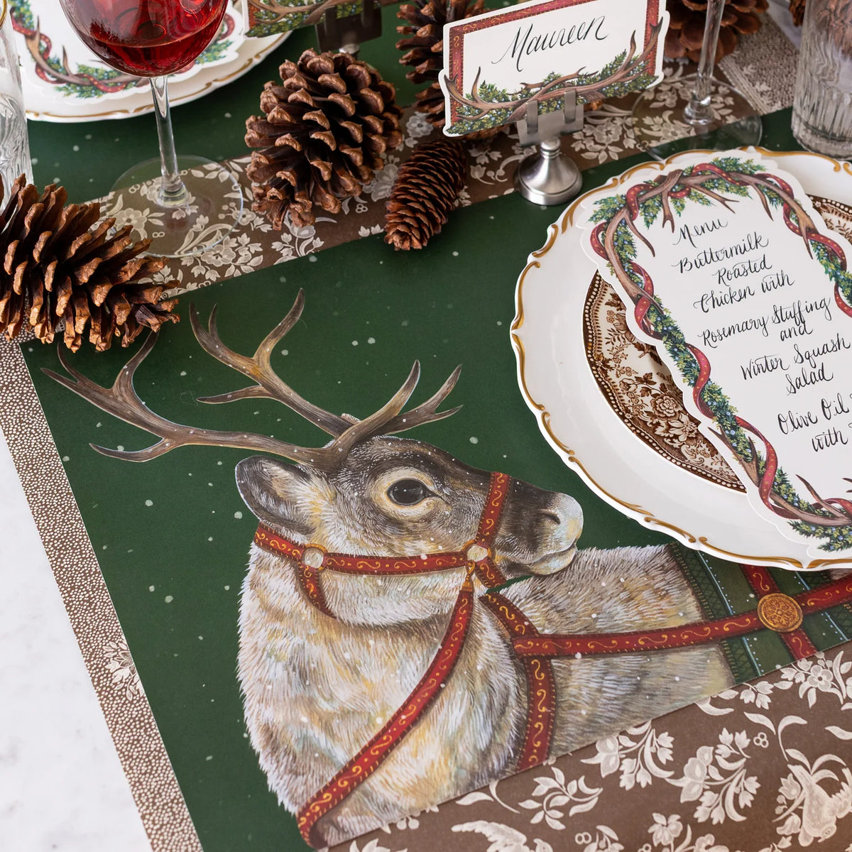 Holiday Reindeer Placemats