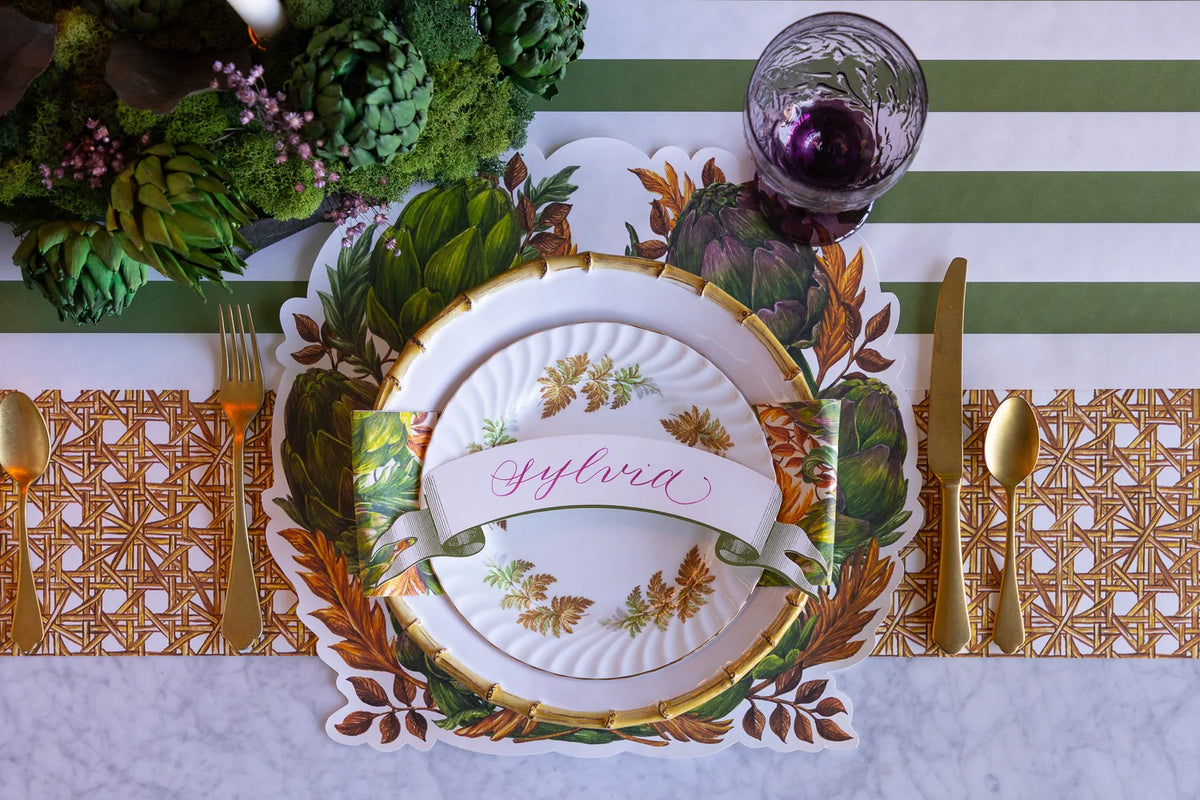 Die-Cut Artichoke Wreath Placemats