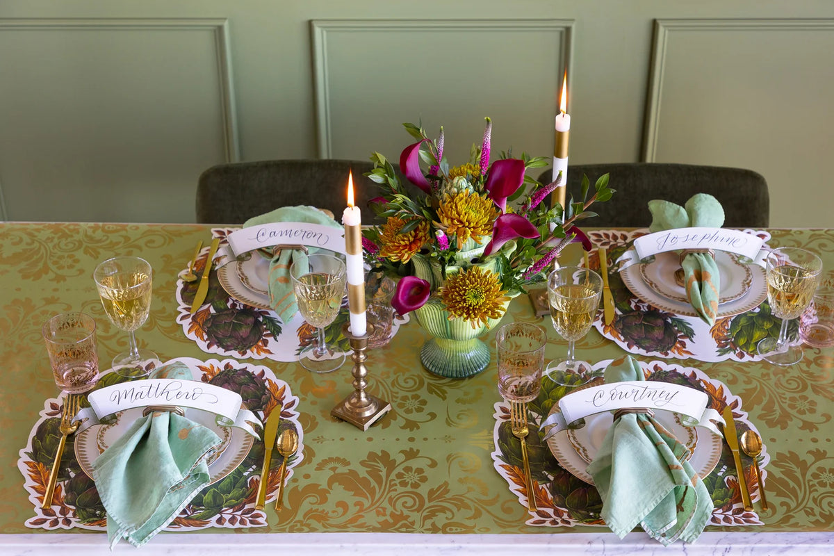 Die-Cut Artichoke Wreath Placemats