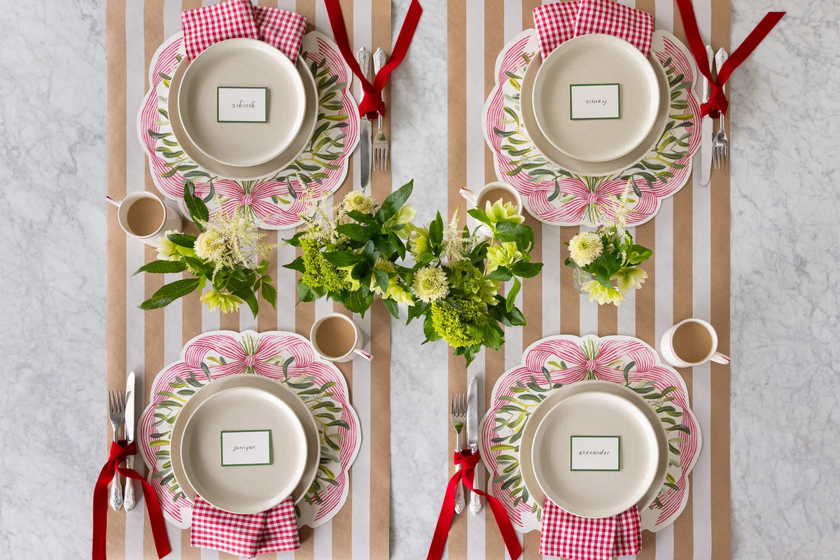 Die-Cut Mistletoe Placemats