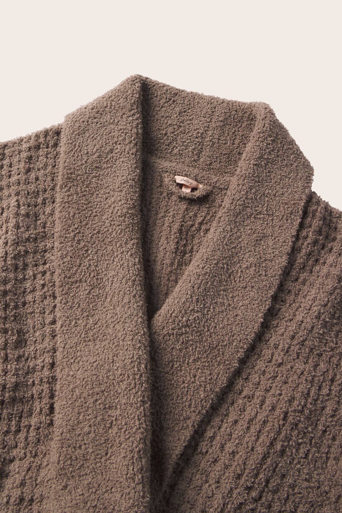 Boucle Waffle Robe Deep Taupe