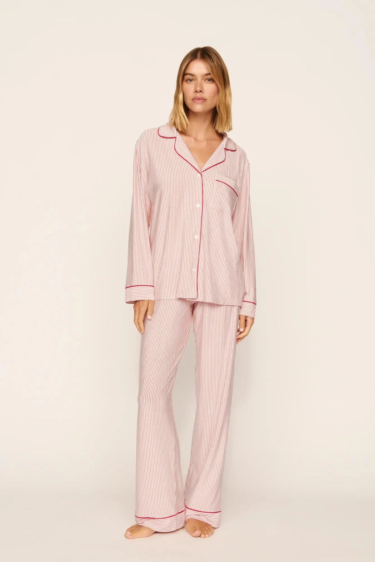 Gisele Long Pajama Set Holly Stripe