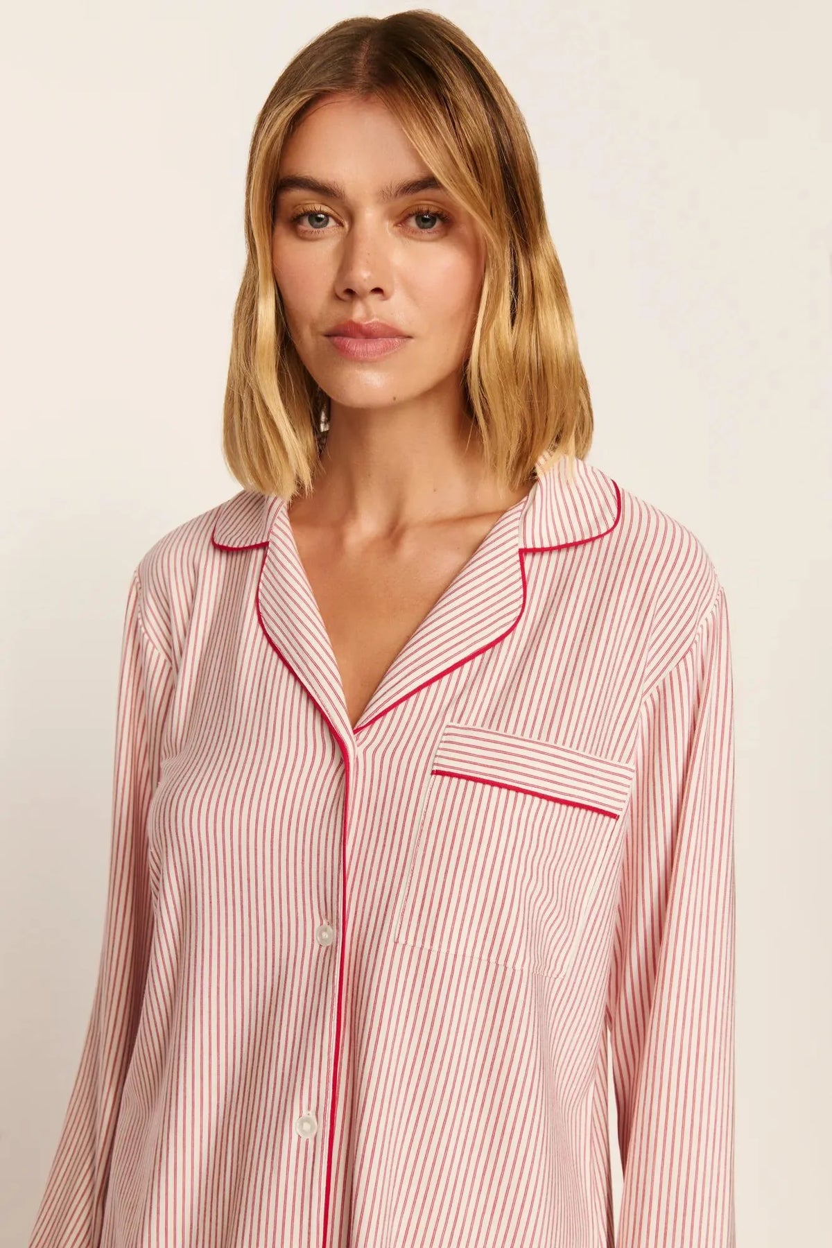Gisele Long Pajama Set Holly Stripe