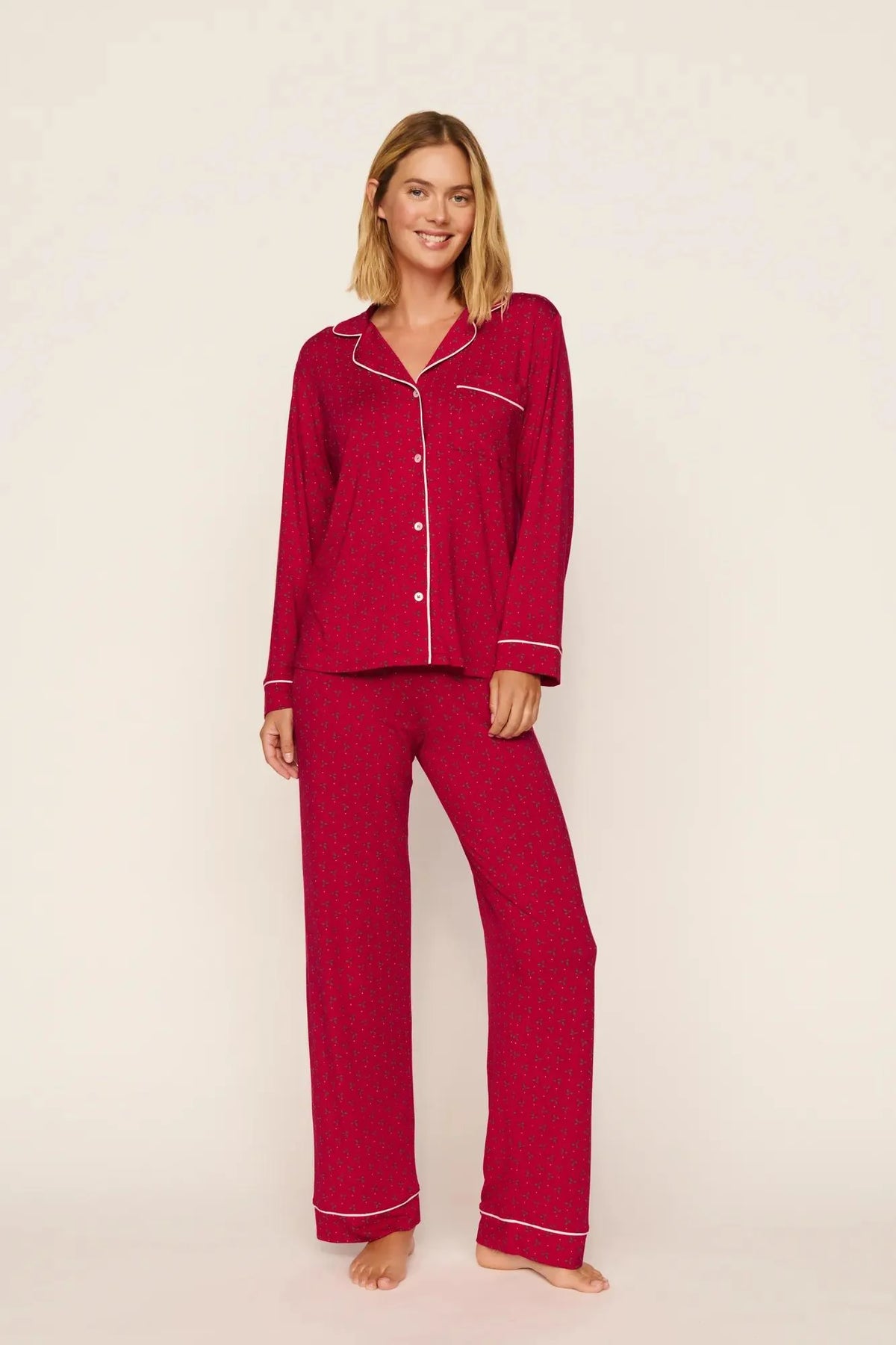 Gisele Long Pajama Set Hollyberry